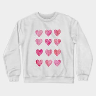 Pink hearts Crewneck Sweatshirt